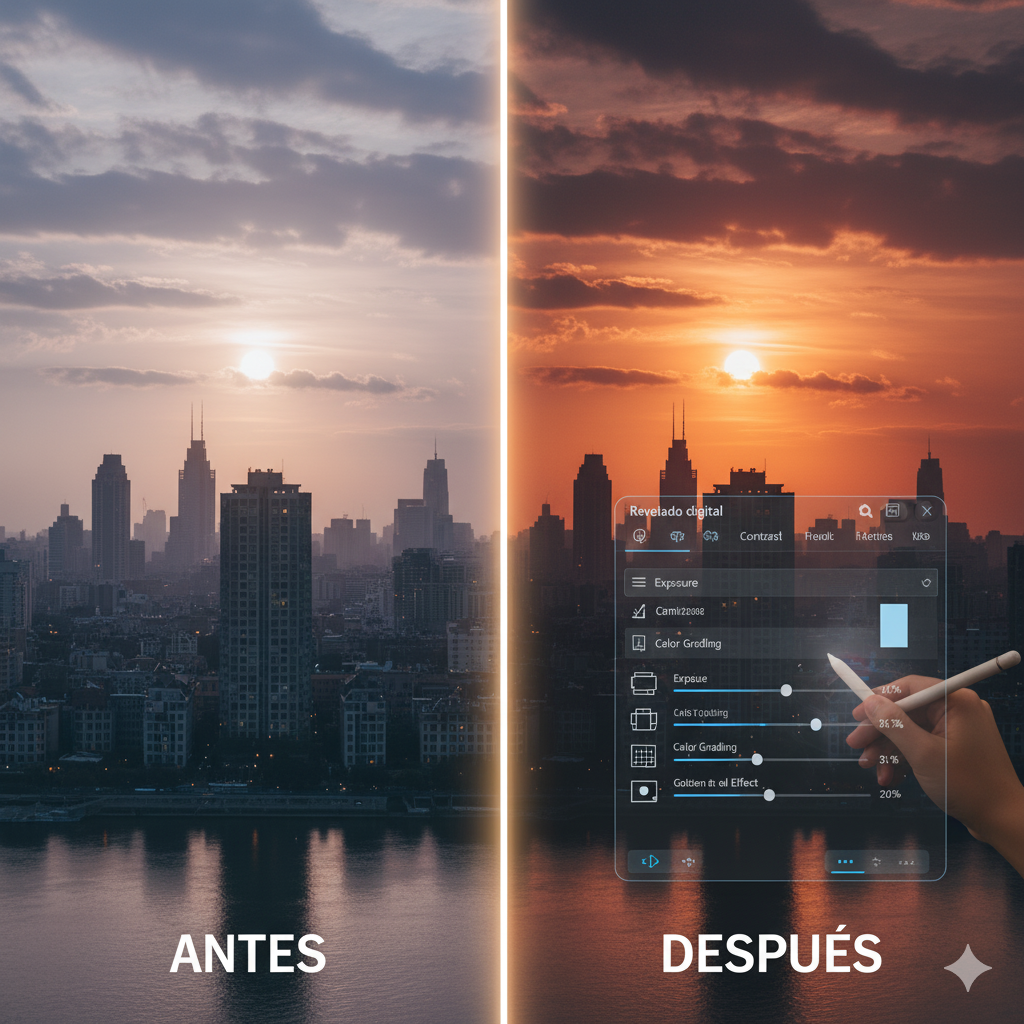 Revelado digital con Lightroom y Photoshop generativo